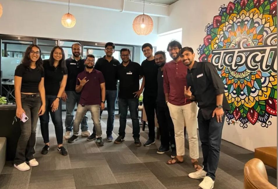 Sachin Upadhyay with GrowthX group at a Gurgaon coworking space